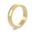 18ct Yellow Gold 4mm D Shape Wedding Band Classic Weight Portrait