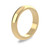 18ct Yellow Gold 4mm D Shape Wedding Band Heavy Weight Portrait