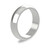 Platinum 5mm D Shape Wedding Band Classic Weight Portrait