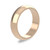 18ct Rose Gold 5mm D Shape Wedding Band Classic Weight Portrait