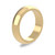 18ct Yellow Gold 5mm D Shape Wedding Band Heavy Weight Portrait