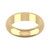 18ct Yellow Gold 5mm D Shape Wedding Band Heavy Weight Landscape
