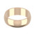 18ct Rose Gold 6mm D Shape Wedding Band Light Weight Landscape