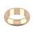 18ct Rose Gold 6mm D Shape Wedding Band Heavy Weight Landscape