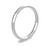 9ct White Gold 2mm Court Wedding Band Light Weight Portrait