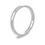 9ct White Gold 2mm Court Wedding Band Classic Weight Portrait