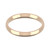 9ct Rose Gold 2.5mm Court Wedding Band Light Weight Landscape