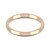 9ct Rose Gold 2.5mm Court Wedding Band Classic Weight Landscape
