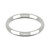 9ct White Gold 2.5mm Court Wedding Band Classic Weight Landscape
