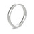 18ct White Gold 2.5mm Court Wedding Band Light Weight Portrait