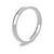 18ct White Gold 2.5mm Court Wedding Band Classic Weight Portrait