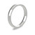 Platinum 3mm Court Wedding Band Classic Weight Portrait