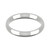 Platinum 3mm Court Wedding Band Classic Weight Landscape