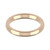 9ct Rose Gold 3mm Court Wedding Band Heavy Weight Landscape