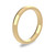 9ct Yellow Gold 3mm Court Wedding Band Heavy Weight Portrait