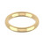 9ct Yellow Gold 3mm Court Wedding Band Heavy Weight Landscape