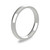 18ct White Gold 3mm Court Wedding Band Classic Weight Portrait