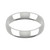 Platinum 4mm Court Wedding Band Light Weight Landscape