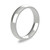 Platinum 4mm Court Wedding Band Classic Weight Portrait