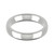 Platinum 4mm Court Wedding Band Heavy Weight Landscape