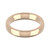 9ct Rose Gold 4mm Court Wedding Band Heavy Weight Landscape