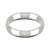 9ct White Gold 4mm Court Wedding Band Classic Weight Landscape