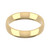 9ct Yellow Gold 4mm Court Wedding Band Light Weight Landscape