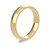 9ct Yellow Gold 4mm Court Wedding Band Classic Weight Portrait