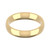 9ct Yellow Gold 4mm Court Wedding Band Classic Weight Landscape