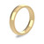 9ct Yellow Gold 4mm Court Wedding Band Heavy Weight Portrait