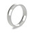18ct White Gold 4mm Court Wedding Band Classic Weight Portrait