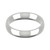 18ct White Gold 4mm Court Wedding Band Classic Weight Landscape