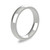 18ct White Gold 4mm Court Wedding Band Heavy Weight Portrait