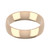 9ct Rose Gold 5mm Court Wedding Band Light Weight Landscape