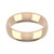 9ct Rose Gold 5mm Court Wedding Band Classic Weight Landscape