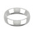 9ct White Gold 5mm Court Wedding Band Classic Weight Landscape