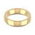 9ct Yellow Gold 5mm Court Wedding Band Heavy Weight Landscape