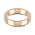 18ct Rose Gold 5mm Court Wedding Band Heavy Weight Landscape