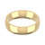 18ct Yellow Gold 5mm Court Wedding Band Classic Weight Landscape