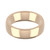 9ct Rose Gold 6mm Court Wedding Band Heavy Weight Landscape