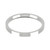 9ct White Gold 2mm Flat Court Wedding Band Light Weight Landscape