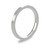 9ct White Gold 2mm Flat Court Wedding Band Classic Weight Portrait