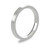 Platinum 2.5mm Flat Court Wedding Band Classic Weight Portrait