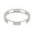 9ct White Gold 2.5mm Flat Court Wedding Band Classic Weight Landscape