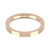 18ct Rose Gold 2.5mm Flat Court Wedding Band Heavy Weight Landscape