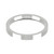18ct White Gold 2.5mm Flat Court Wedding Band Classic Weight Landscape