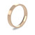 9ct Rose Gold 3mm Flat Court Wedding Band Light Weight Portrait