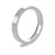 9ct White Gold 3mm Flat Court Wedding Band Classic Weight Portrait