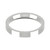 9ct White Gold 3mm Flat Court Wedding Band Classic Weight Landscape