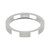 9ct White Gold 3mm Flat Court Wedding Band Heavy Weight Landscape